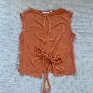 ASOS orange crop top.